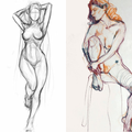 Miniature Dessin - Modèle Vivant Nu - Image 9
