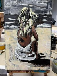 Réalisation Peinture acrylique - Corps et Silhouettes