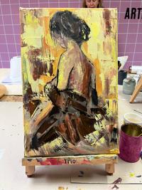 Réalisation Peinture acrylique - Corps et Silhouettes