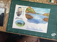 Réalisation ✈️ Carnet de Voyage à l'Aquarelle
