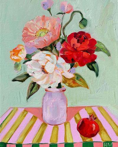 Atelier Peinture acrylique - Fleurs & Bouquets - Cours Acrylique à Capinghem