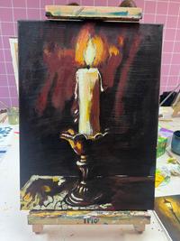 Réalisation Peinture acrylique - Progression