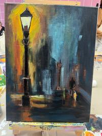 Réalisation Peinture acrylique - Progression