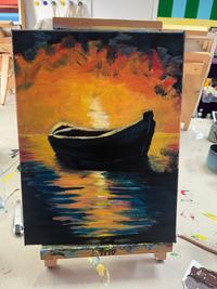 Réalisation Peinture acrylique - Progression