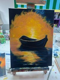 Réalisation Peinture acrylique - Progression