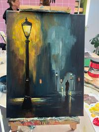 Réalisation Peinture acrylique - Progression
