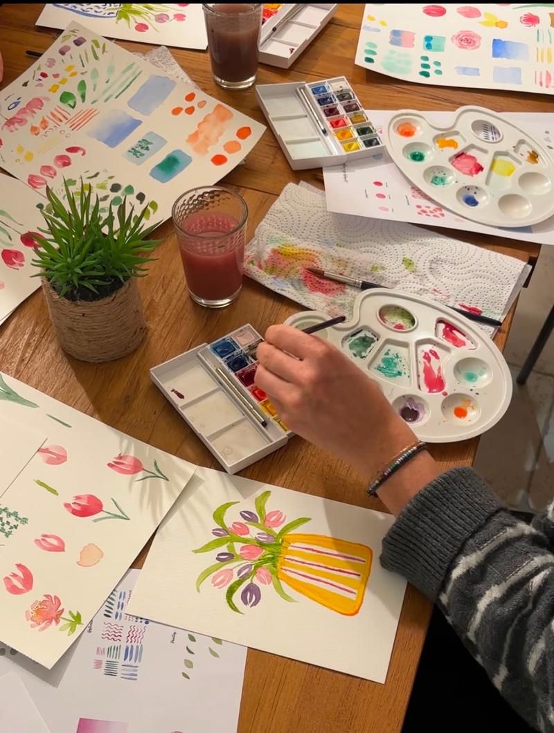 Atelier Aquarelle - Initiation - Cours Aquarelle à Capinghem - Photo 1