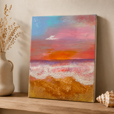Atelier 🎨 Atelier Acrylique  – Matières & textures 🌊🐚 - Cours Acrylique à Capinghem
