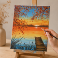Miniature 🎨 Atelier Acrylique  – Paysage d'Automne - Image 1
