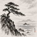 Miniature Peinture chinoise sur papier de riz - Image 3