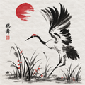 Miniature Peinture chinoise sur papier de riz - Image 5