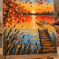 Miniature Atelier Acrylique – Technique au couteau - Image 2