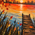 Miniature Atelier Acrylique – Technique au couteau - Image 5